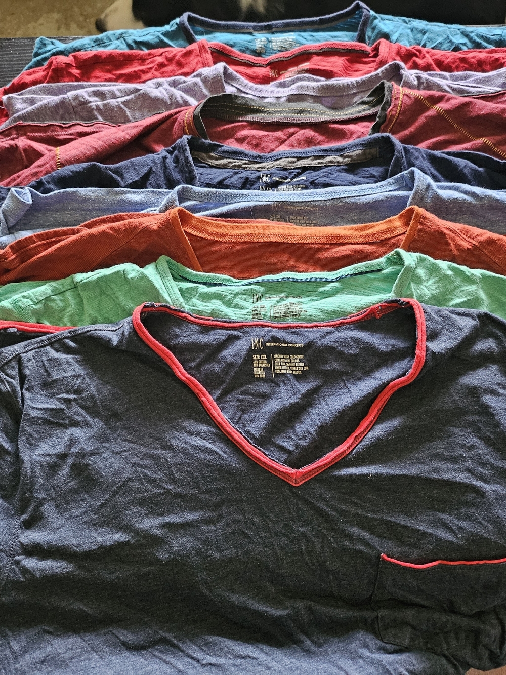INC International Concepts Mens V-neck Tees
